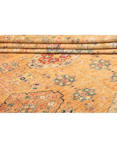 Tappeto Kazak Fine Pakistan marrone grigio 251x356
