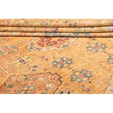 Tappeto Kazak Fine Pakistan marrone grigio 251x356