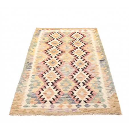 Tappeto Kilim Afghanistan giallo verde 104x187