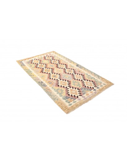 Tappeto Kilim Afghanistan giallo verde 104x187