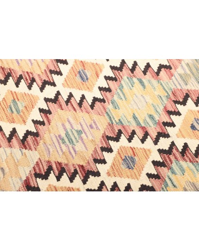 Tappeto Kilim Afghanistan giallo verde 104x187