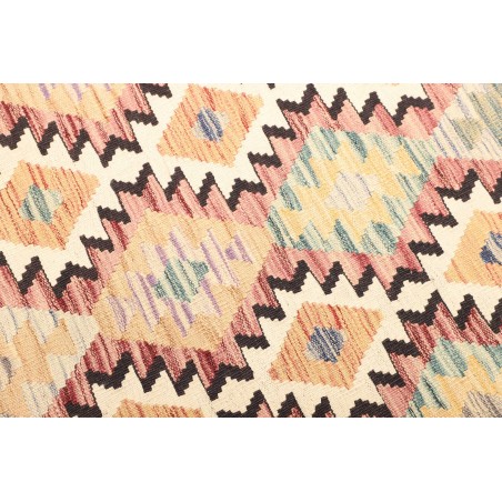 Tappeto Kilim Afghanistan giallo verde 104x187