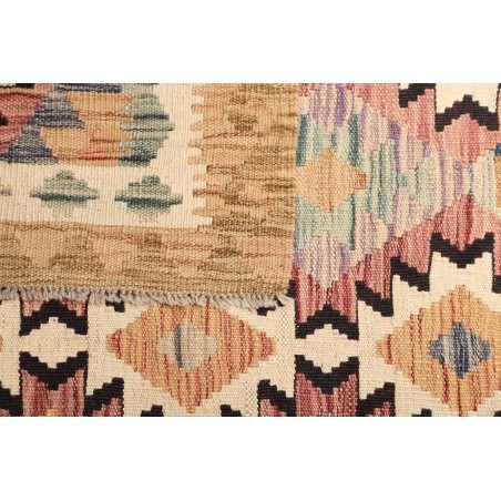 Tappeto Kilim Afghanistan giallo verde 104x187