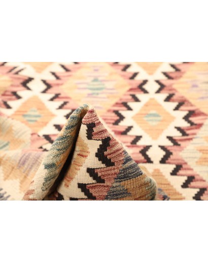 Tappeto Kilim Afghanistan giallo verde 104x187