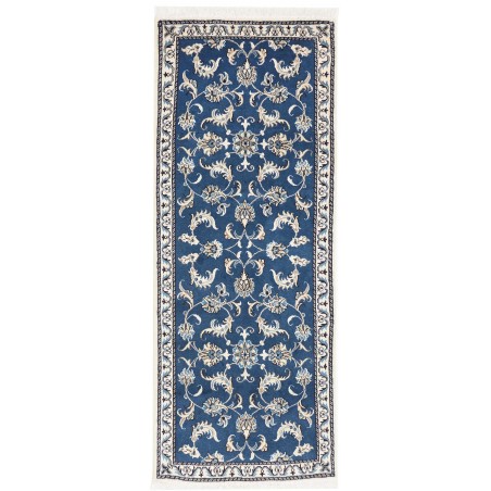 Tappeto Nain Kashmar Persia azzurro bianco 78x200