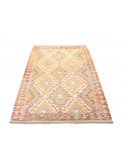 Tappeto Kilim Afghanistan giallo marrone 108x187
