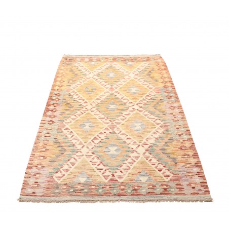 Tappeto Kilim Afghanistan giallo marrone 108x187
