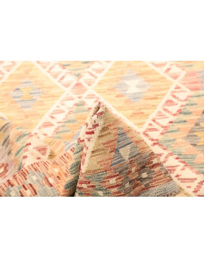 Tappeto Kilim Afghanistan giallo marrone 108x187