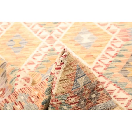 Tappeto Kilim Afghanistan giallo marrone 108x187
