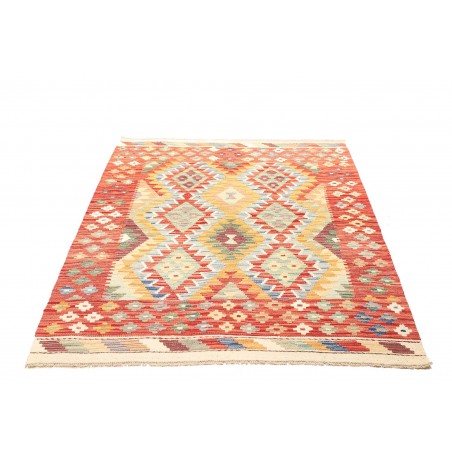 Tappeto Kilim Afghanistan marrone 127x172