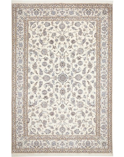 Tappeto Nain 9La Persia bianco grigio 243x361