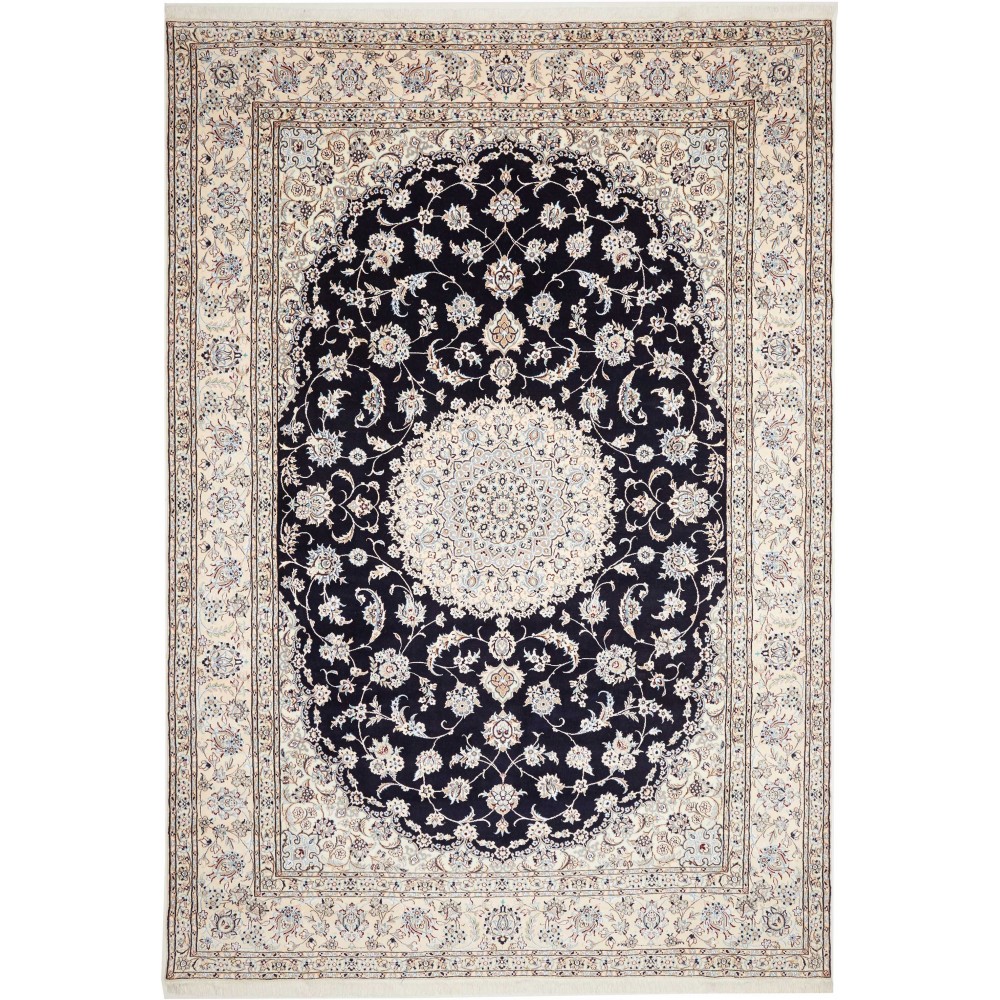 Tappeto Nain 9La Persia grigio blu 248x359 Tappeto Nain 9La Persia grigio blu 248x359