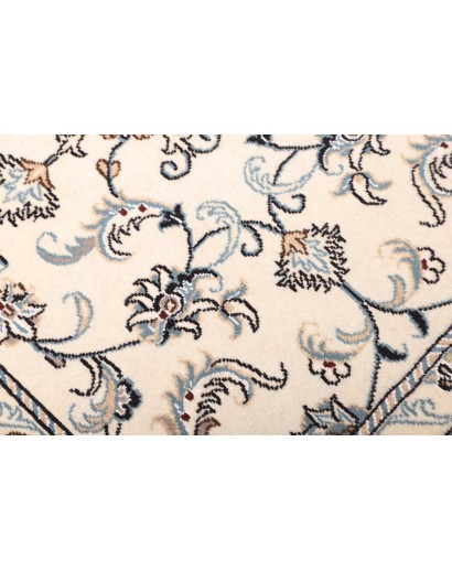 Tappeto Nain Kashmar Persia bianco grigio 83x200