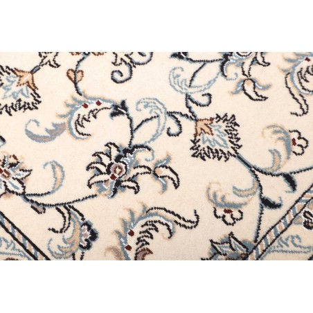 Tappeto Nain Kashmar Persia bianco grigio 83x200