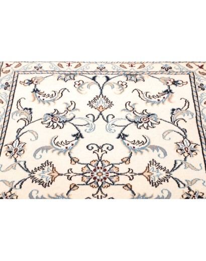 Tappeto Nain Kashmar Persia bianco grigio 83x200