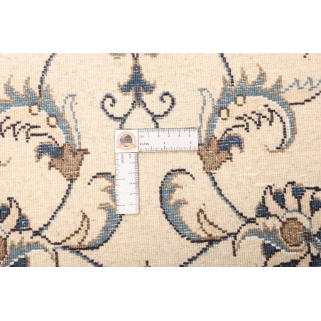 Tappeto Nain Kashmar Persia bianco grigio 83x200