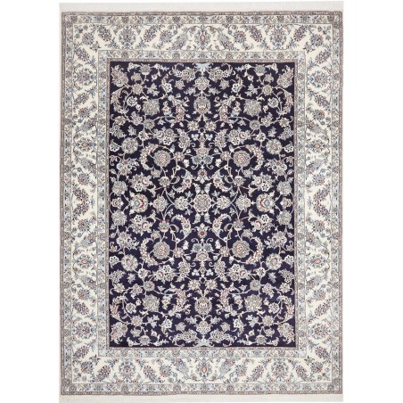 Tappeto Nain Kashmar Persia bianco grigio 249x344