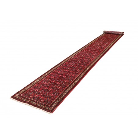 Tappeto Hamadan Persia grigio marrone 75x480