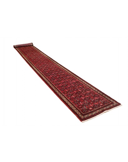 Tappeto Hamadan Persia grigio marrone 75x480
