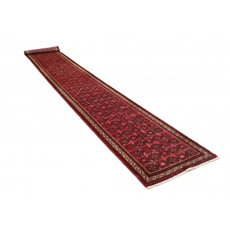 Tappeto Hamadan Persia grigio marrone 75x480