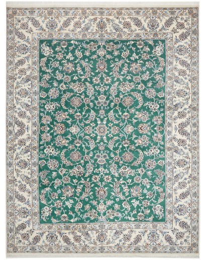 Tappeto Nain Kashmar Persia beige verde 244x328