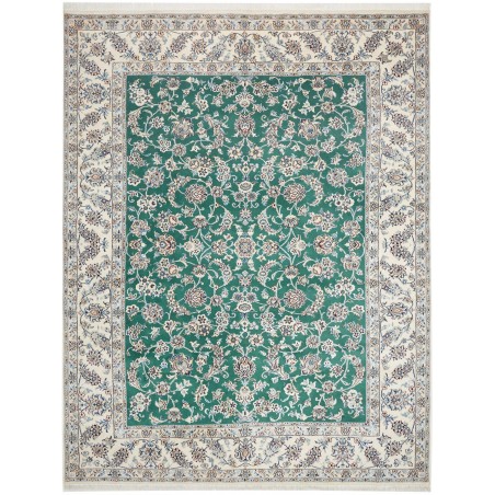 Tappeto Nain Kashmar Persia beige verde 244x328