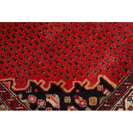 Tappeto Hamadan Persia rosso verde 130x500