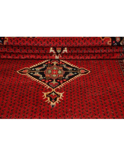Tappeto Hamadan Persia rosso verde 130x500