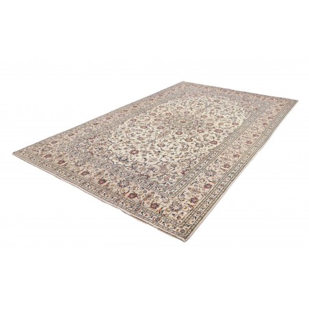 Tappeto Kashan Persia bianco grigio 200x307