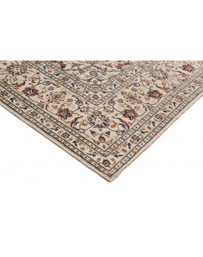 Tappeto Kashan Persia bianco grigio 200x307