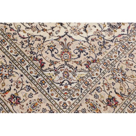 Tappeto Kashan Persia bianco grigio 200x307