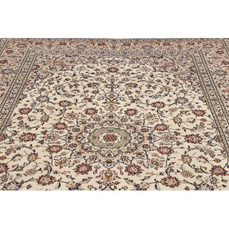 Tappeto Kashan Persia bianco grigio 200x307