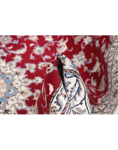 Tappeto Nain Kashmar Persia bianco marrone 163x232