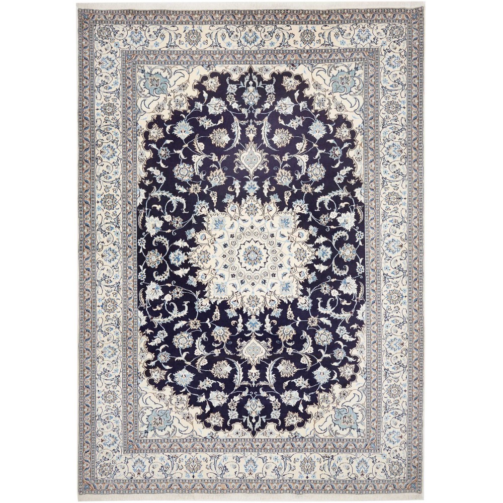 Tappeto Nain Kashmar Persia bianco grigio 250x348 Tappeto Nain Kashmar Persia bianco grigio 250x348
