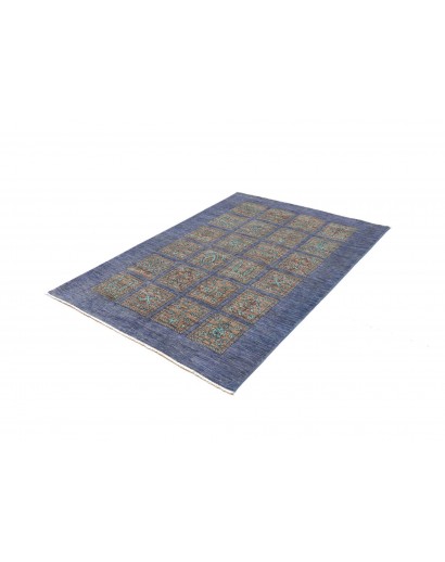 Tappeto Bakhteari Pakistan azzurro beige 126x175