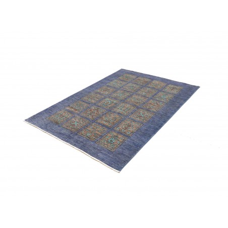 Tappeto Bakhteari Pakistan azzurro beige 126x175