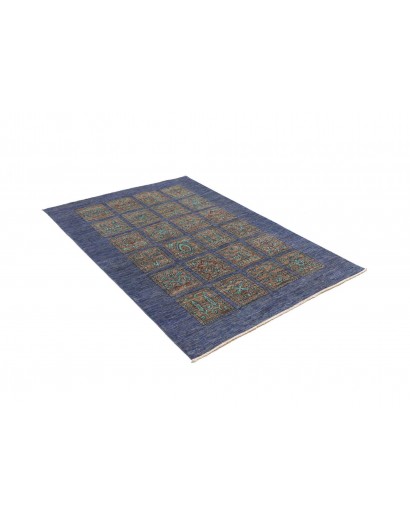 Tappeto Bakhteari Pakistan azzurro beige 126x175