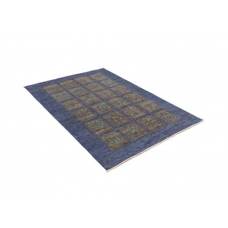 Tappeto Bakhteari Pakistan azzurro beige 126x175