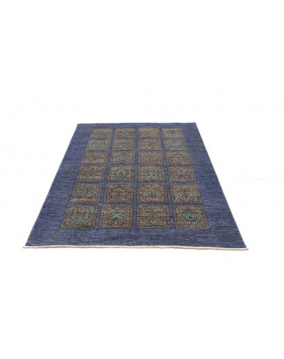Tappeto Bakhteari Pakistan azzurro beige 126x175