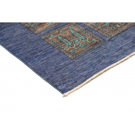 Tappeto Bakhteari Pakistan azzurro beige 126x175