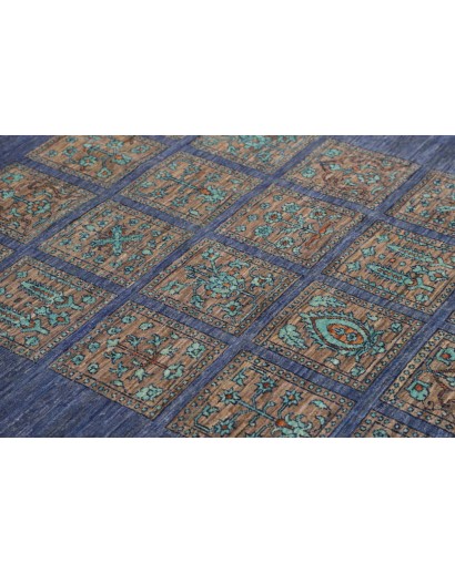 Tappeto Bakhteari Pakistan azzurro beige 126x175