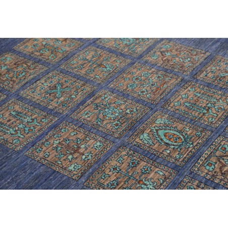 Tappeto Bakhteari Pakistan azzurro beige 126x175