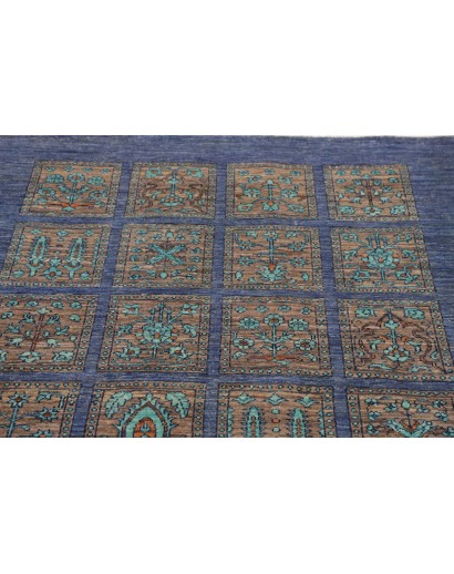 Tappeto Bakhteari Pakistan azzurro beige 126x175
