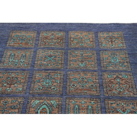 Tappeto Bakhteari Pakistan azzurro beige 126x175
