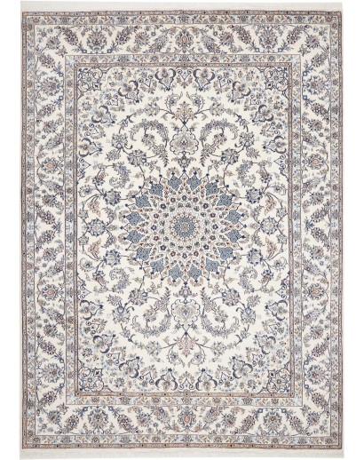 Tappeto Nain Kashmar Persia bianco 246x349