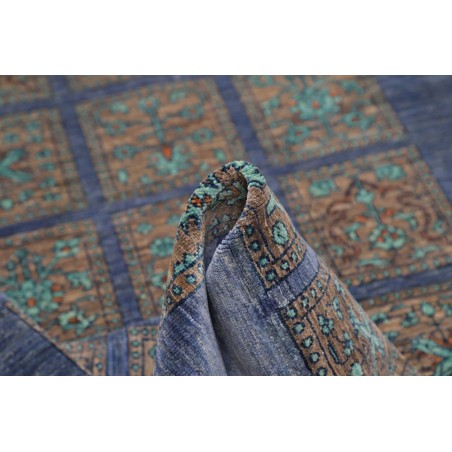 Tappeto Bakhteari Pakistan azzurro beige 126x175