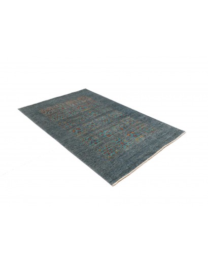 Tappeto Bakhteari Pakistan azzurro beige 123x189