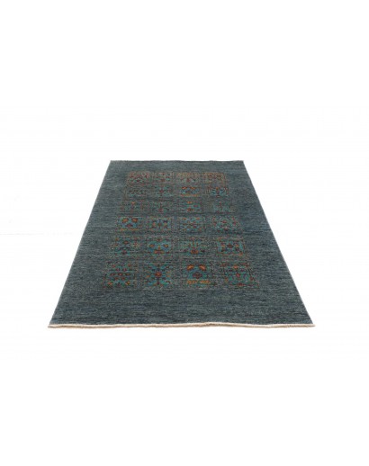 Tappeto Bakhteari Pakistan azzurro beige 123x189