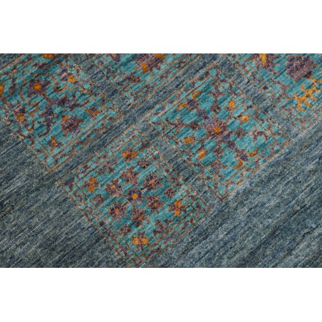 Tappeto Bakhteari Pakistan azzurro beige 123x189