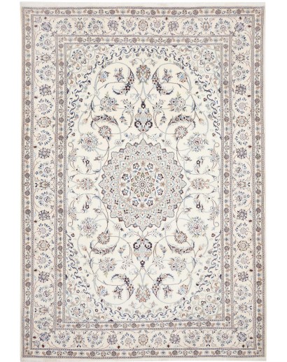 Tappeto Nain Kashmar Persia bianco 240x346